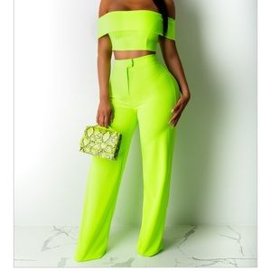 Neon pant set